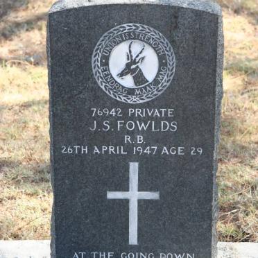 FOWLDS J.S. -1947
