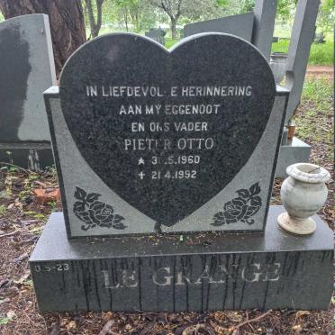 GRANGE Pieter Otto, le 1960-1992