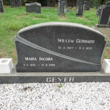 GEYER Willem Gerhard 1927-1970 & Maria Jacoba 1932-2008