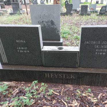 HEYSTEK Jacobus Johannes 1920-1991 & Mona 1927-2011