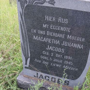 JACOBS Magaretha Johanna 1891-1945