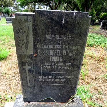 KRUGER Christoffel Petrus 1874-1938