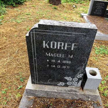 KORFF Maggel M. 1896-1971