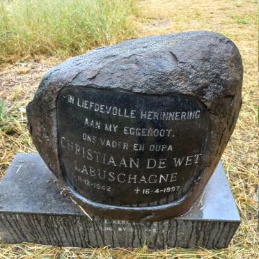 LABUSCHAGNE Christiaan De Wet 1942-1997
