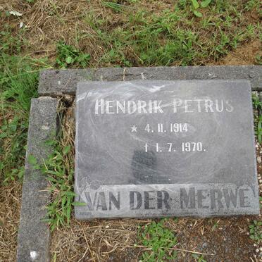 MERWE Hendrik Petrus, van der 1914-1970
