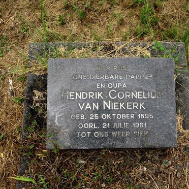 NIEKERK Hendrik Cornelius, van 1895-1961