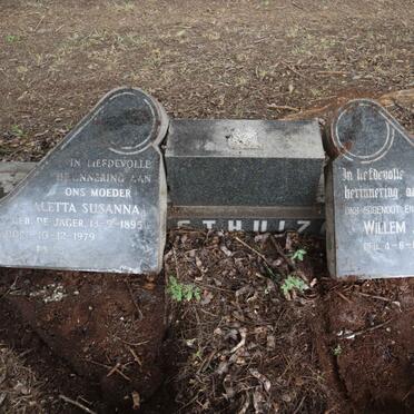 OOSTHUIZEN Willem Johannes 1892-1964 & Aletta Susanna nee DE JAGER 1895-1979