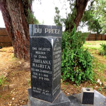 PREEZ Theunis Johannes Jacobus, du 1893-1970 & Johanna Magrita nee VAN JAARSVELD 1910-2001_2