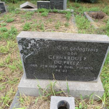 PREEZ Gerhardus P., du 1928-1970