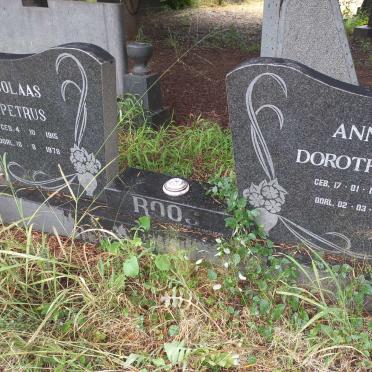ROOS Nicolaas Petrus 1915-1978 & Anna Dorothea 1918-2013