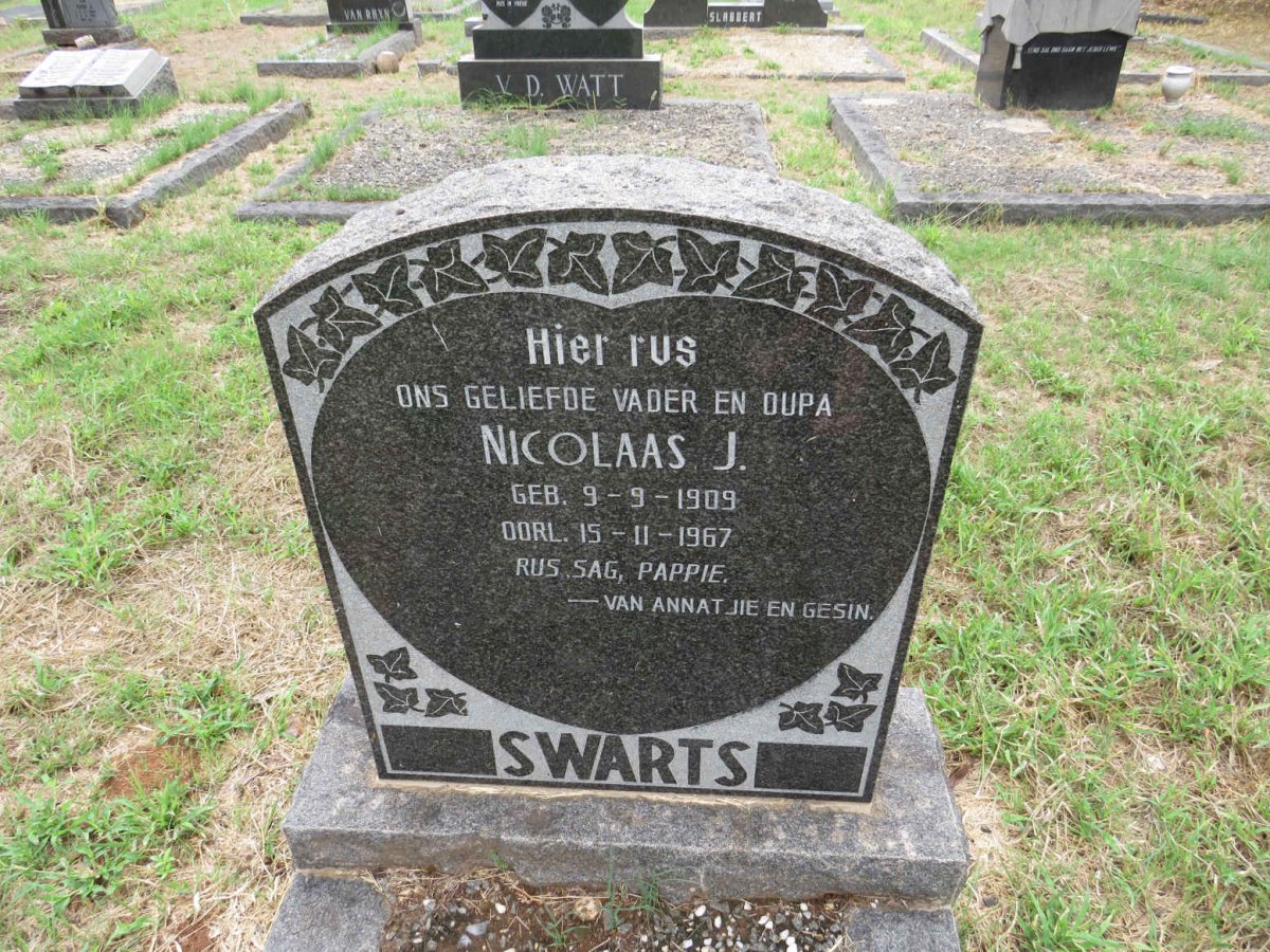 SWARTS Nicolaas J. 1909-1967