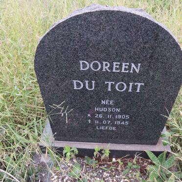 TOIT Doreen, du nee HUDSON 1905-1945