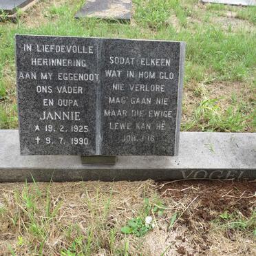 VOGEL Jannie 1925-1990