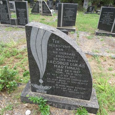 VENTER Jacobus Lukas Marthinus 1897-1970