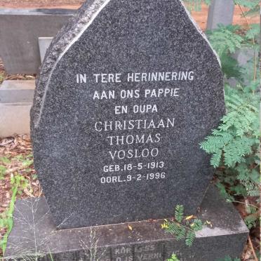 VOSLOO Christiaan Thomas 1913-1996