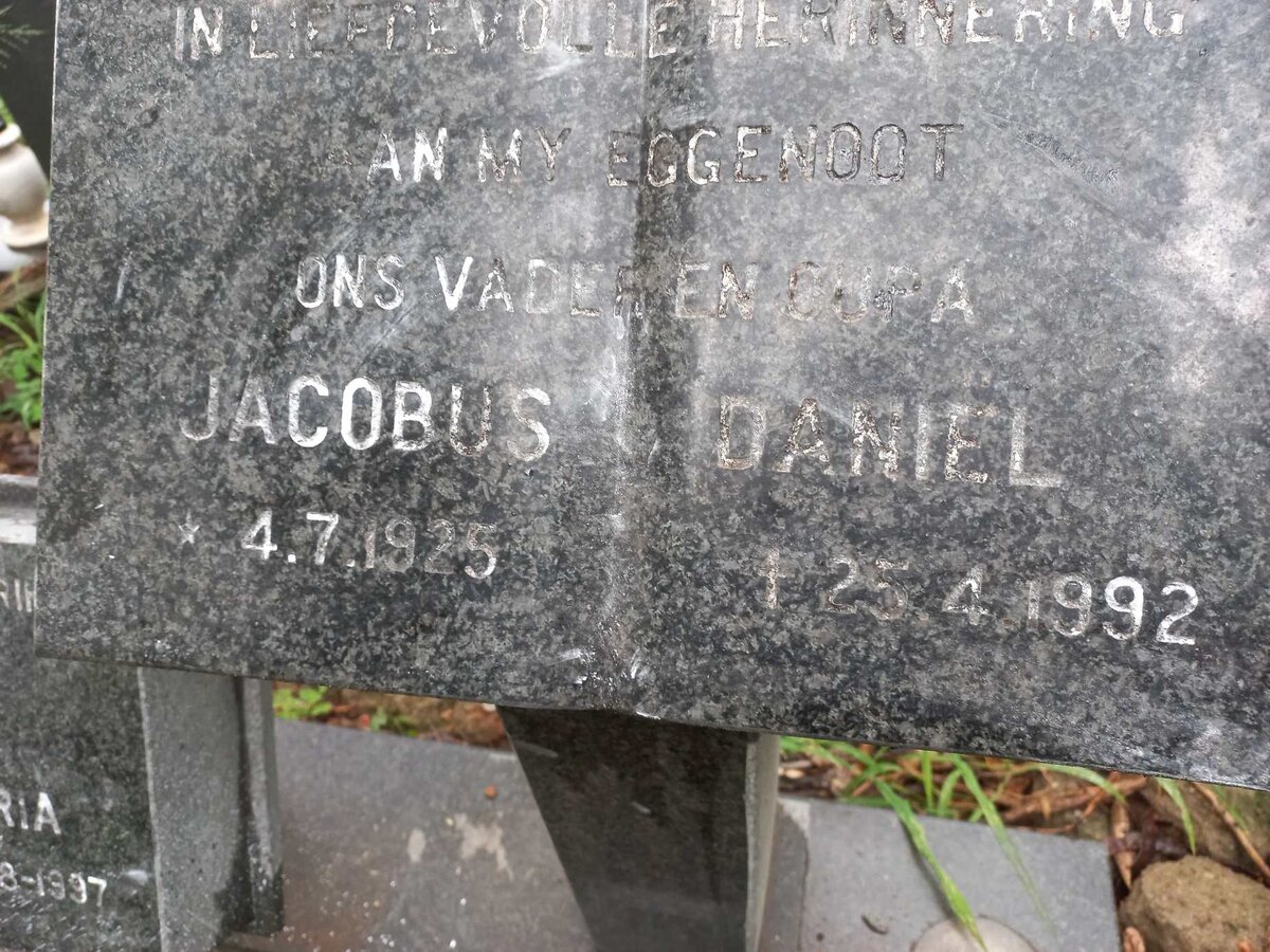 WALT Jacobus Daniel, van der 1925-1992 & Hester Maria 1927-1997_2