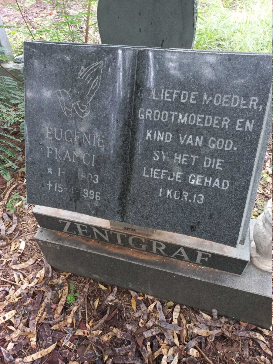 ZENTGRAF Eugenie Franci 1903-1996