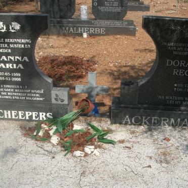 ACKERMANN Dorathea Regina 1939-2002 :: SCHEEPERS Susanna Maria 1959-2008