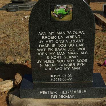 BRINKMAN Pieter Hermanus 1959-2018