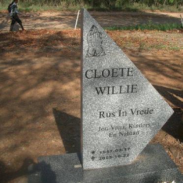 CLOETE Willie 1957-2005