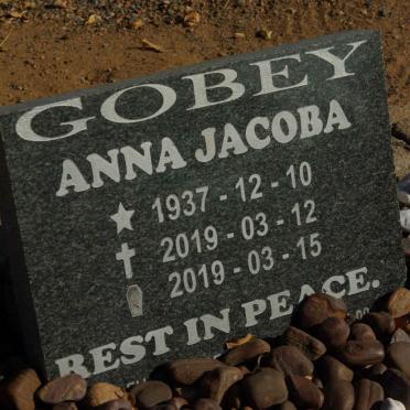 GOBEY Anna Jacoba 1937-2019