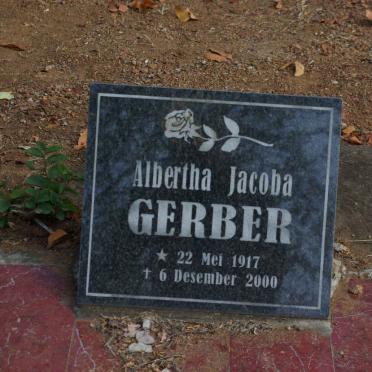 GERBER Albertha Jacoba 1917-2000