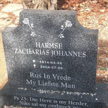 HARMSE Zacharias Johannes 1914-2004