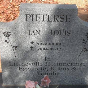 PIETERSE Jan Louis 1922-2004