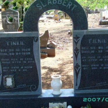 SLABBERT Tienie 1927-1999 &amp; Tinkie 1928-1998