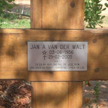 WALT Jan A., van der 1956-2005