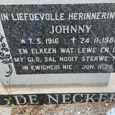 NECKER Johnny, de 1916-1986
