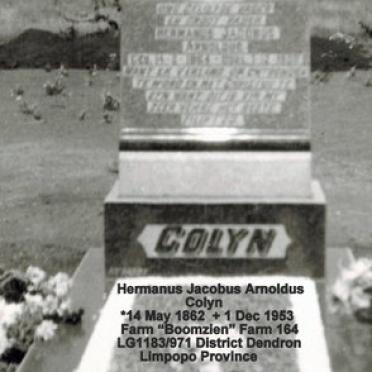 COLYN Hermanus Jacobus Arnoldus 1864-1953