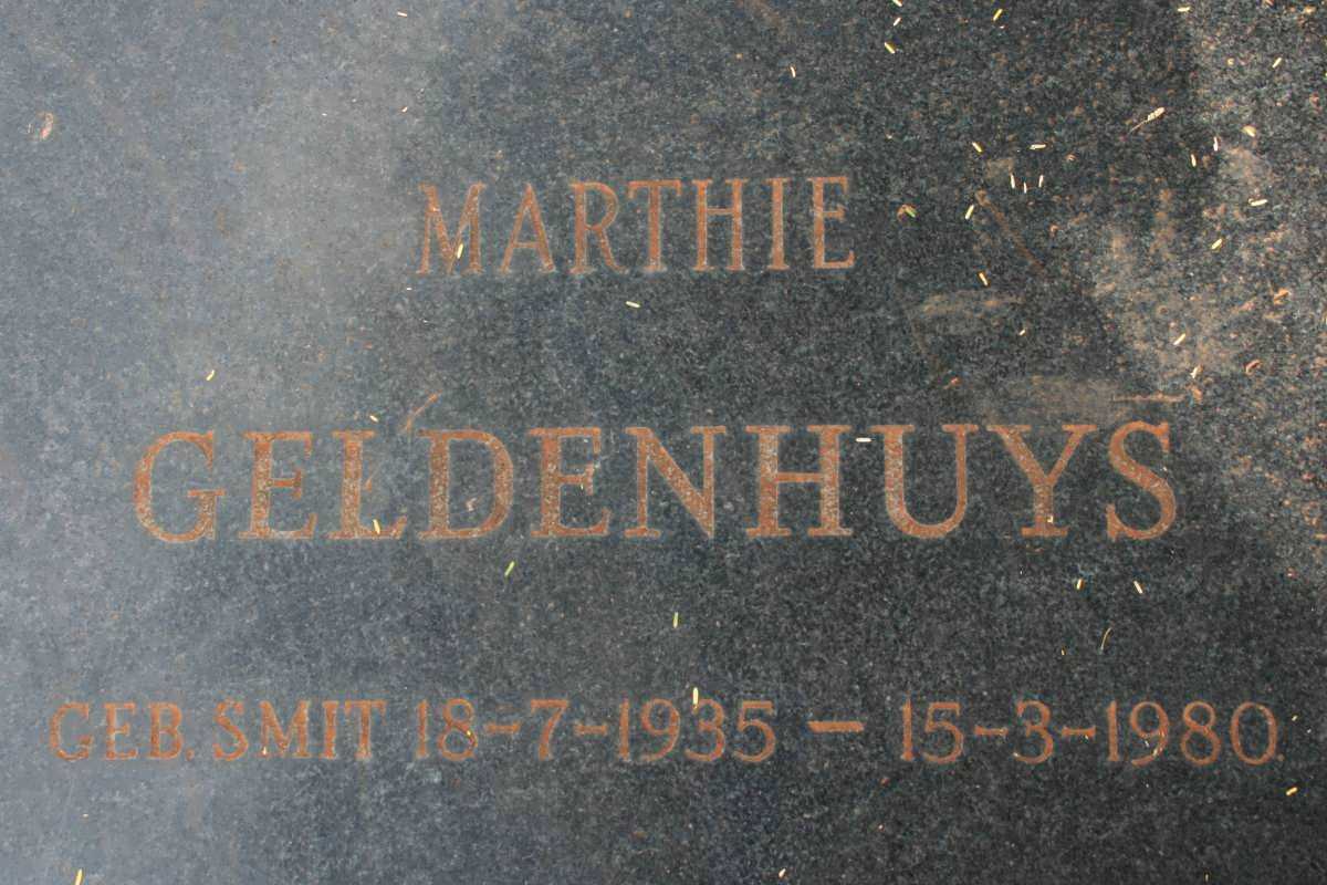 GELDENHUYS Marthie 1935-1980