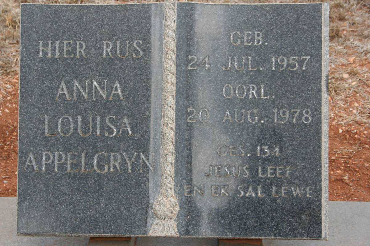 APPELGRYN Anna Louisa 1957-1978