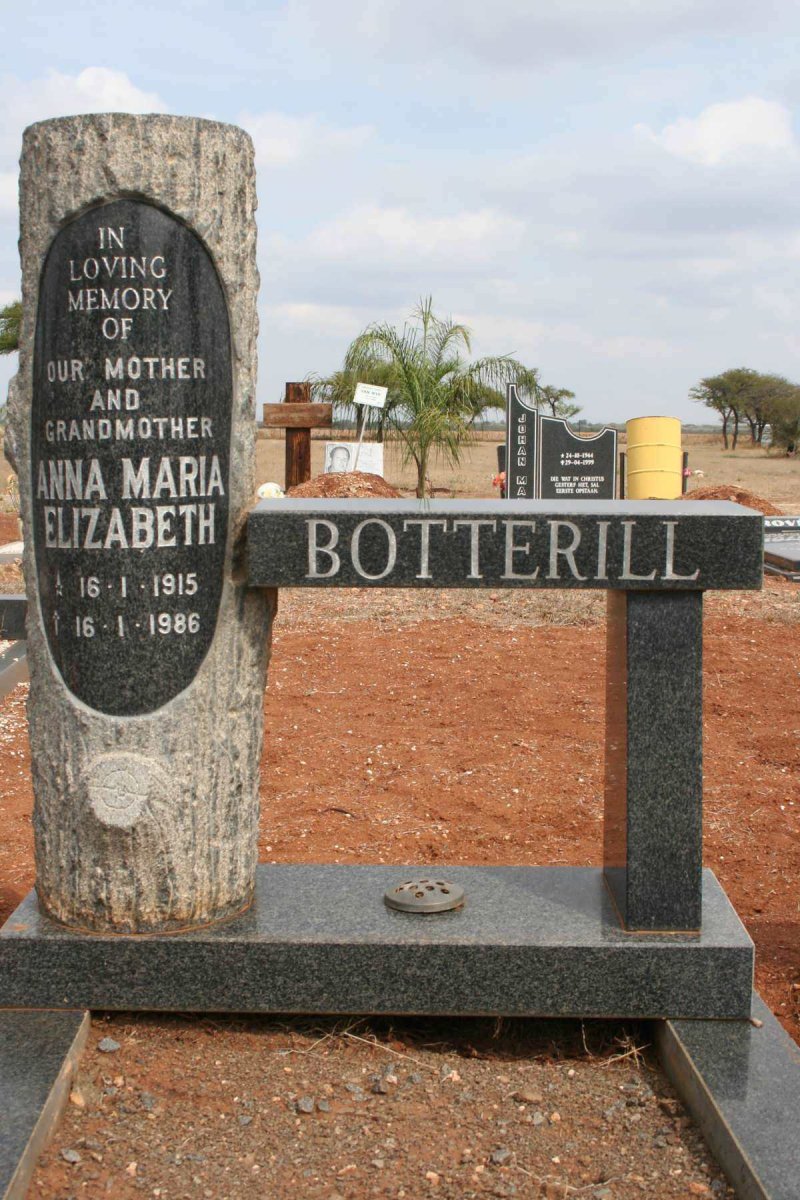 BOTTERILL Anna Maria Elizabeth 1915-1986