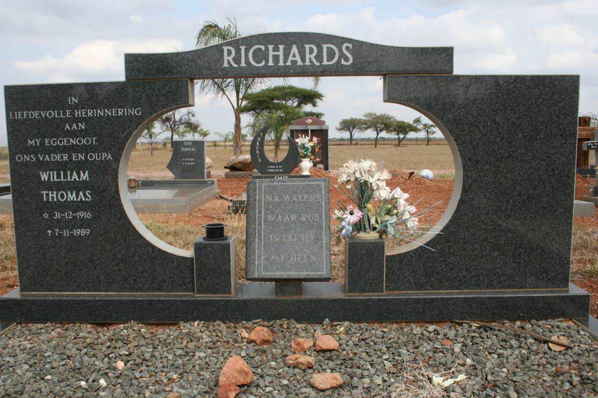 RICHARDS William Thomas 1916-1989