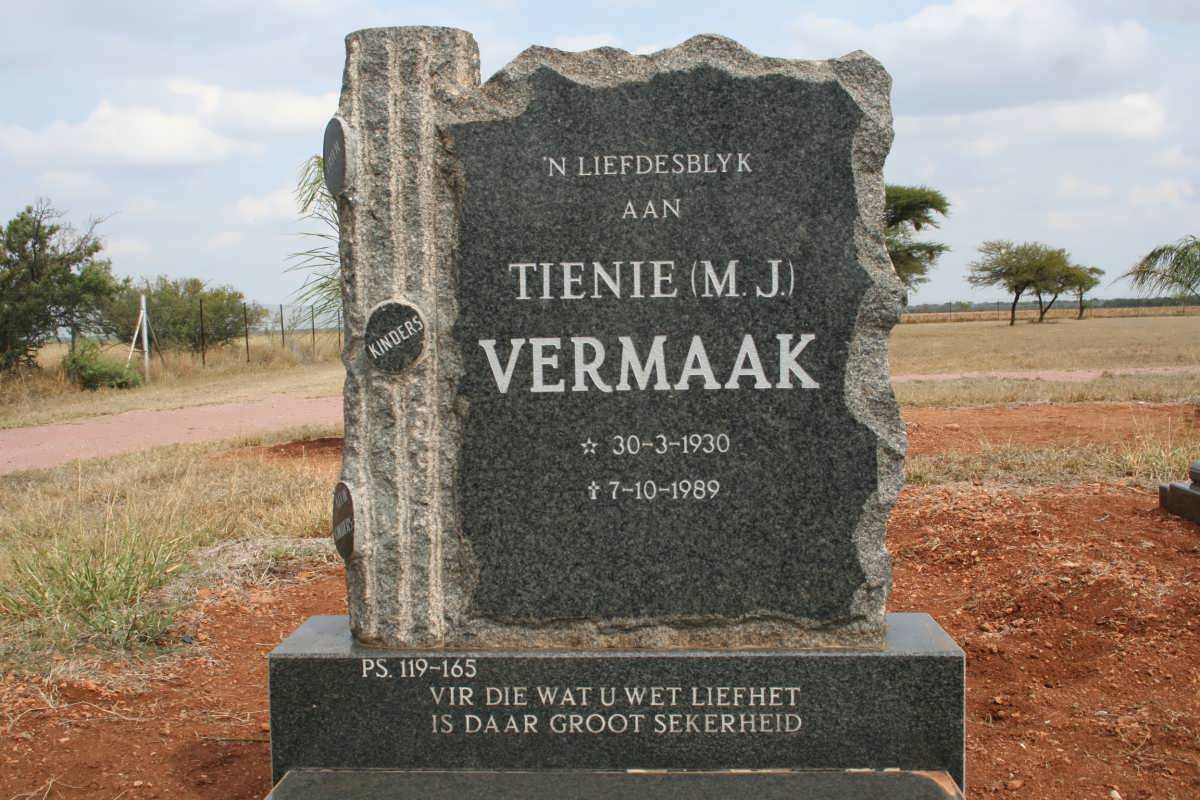 VERMAAK M.J. 1930-1989