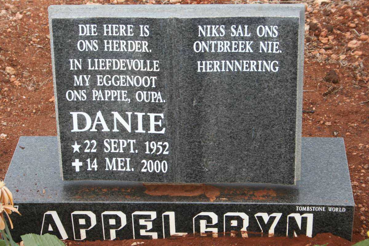APPELGRYN Danie 1952-2000
