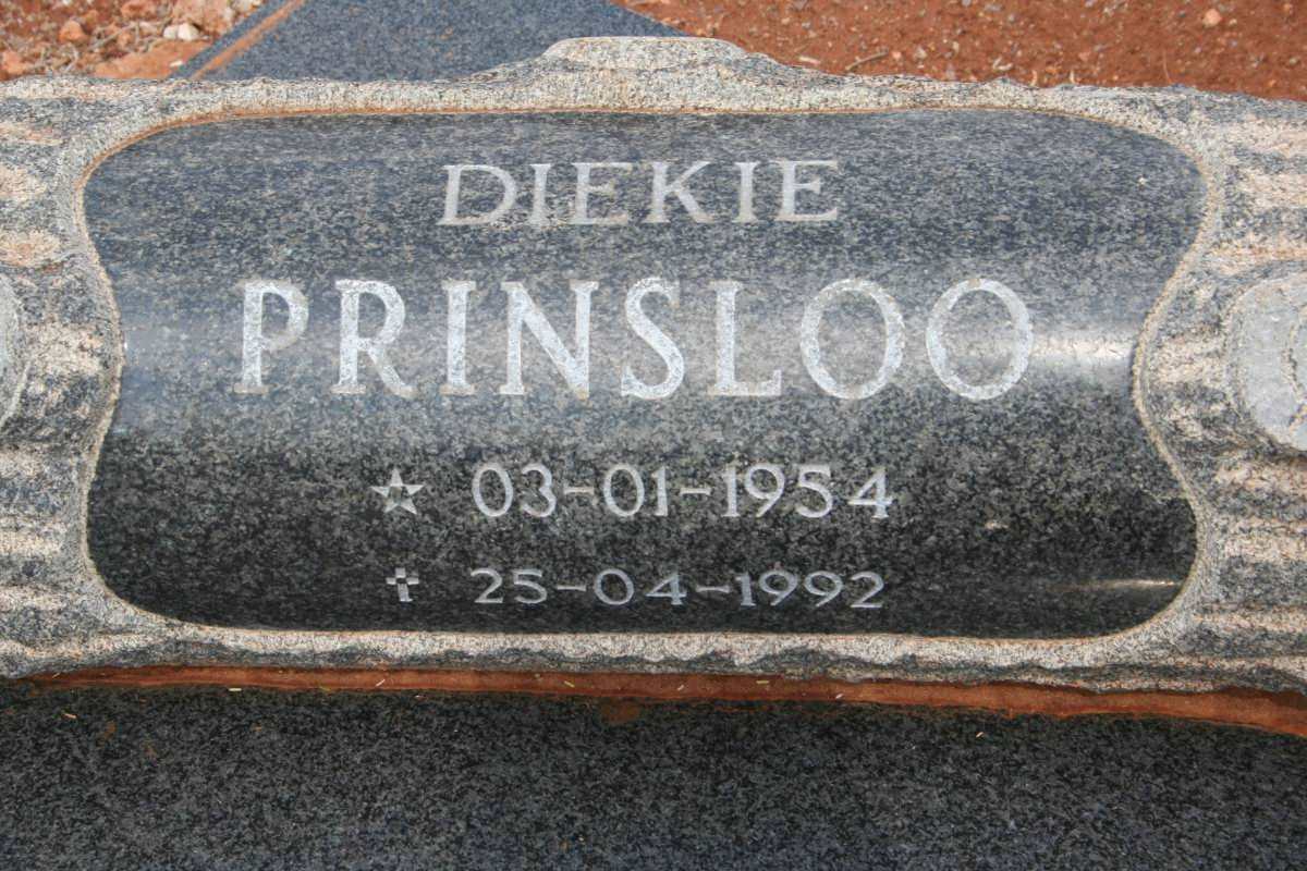 PRINSLOO Diekie 1954-1992