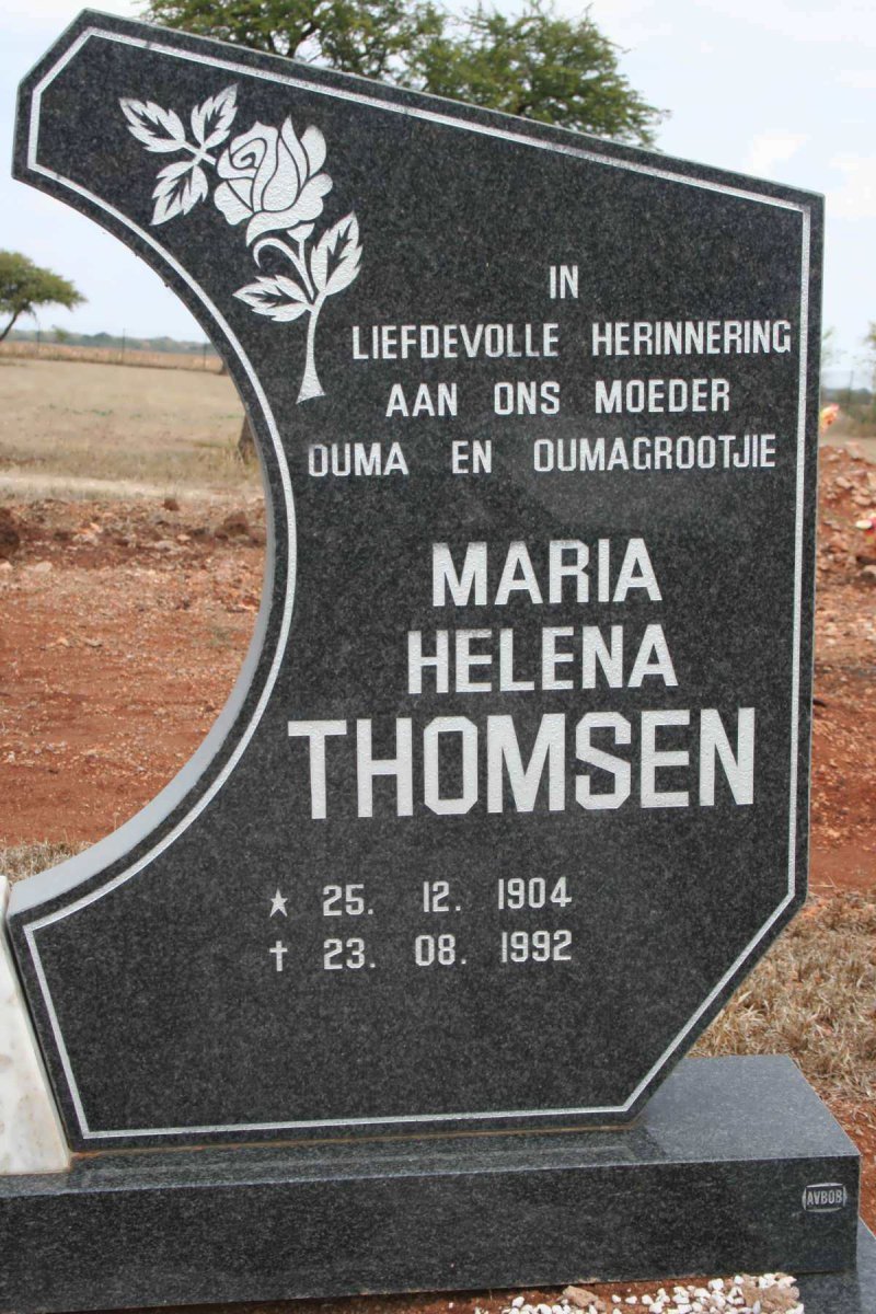 THOMSEN Maria Helena 1904-1992
