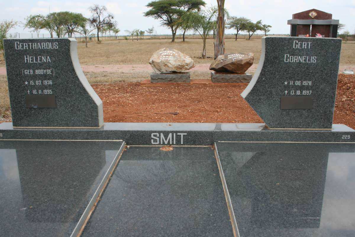 SMIT Gert Cornelis 1928-1997 &amp; Gerthardus Helena BOOYSE 1936-1995