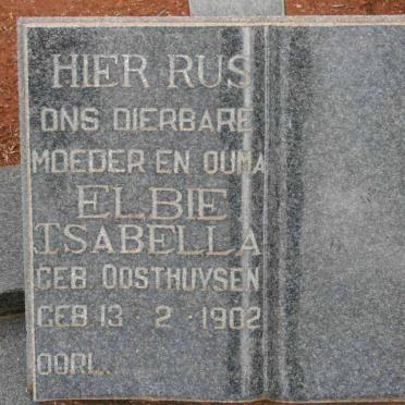VOGEL Elbie Isabella nee OOSTHUYSEN 1902-