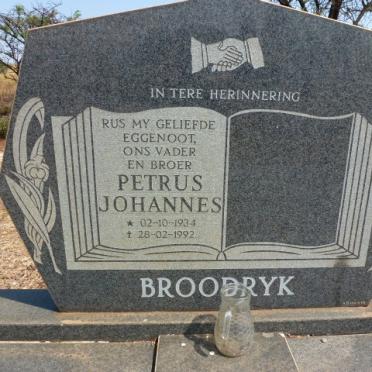 BROODRYK Petrus Johannes 1934-1992 :: BROODRYK Jean-Pierre 1992-2012