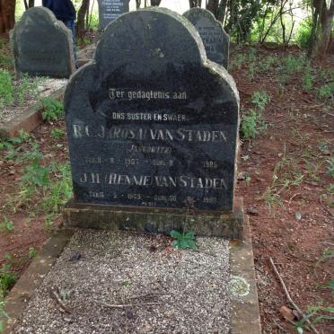 STADEN J.H., van 1909-1980 &amp; R.C.J. JANKOWITZ 1907-1985