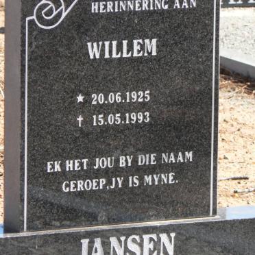 JANSEN Willem 1925-1993