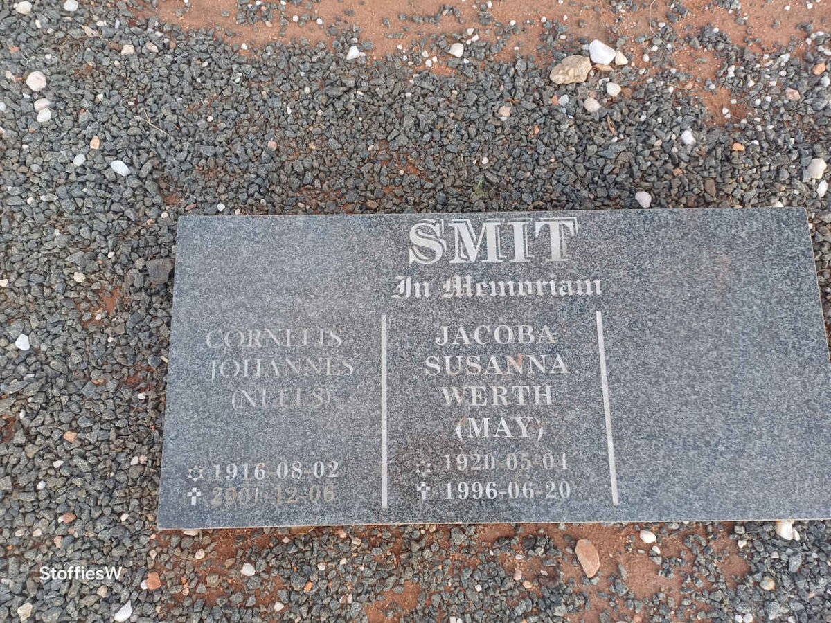 SMIT Cornelis Johannes 1916-2001 & Jacoba Susanna WERTH 1920-1996 