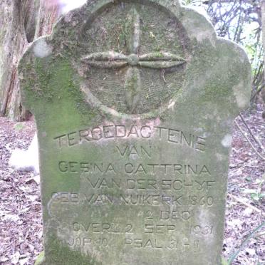 SCHYF Gesina Cattrina, van der nee VAN NUIKERK 1860-1931