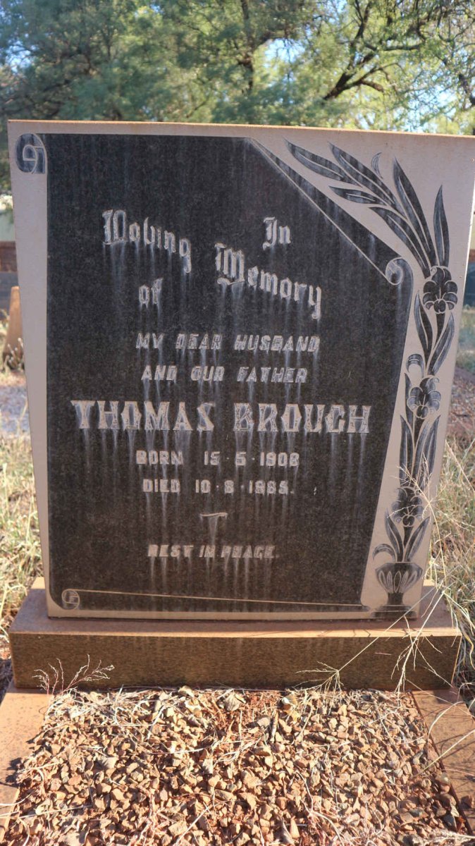 BROUGH Thomas 1908-1985 &amp;  Cissie EDELMAN 1912-1968