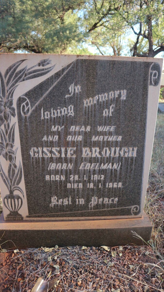BROUGH Thomas 1908-1985 &amp;  Cissie EDELMAN 1912-1968