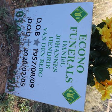 BERG Daniel Johannes Hendrik, van den 1957-2020